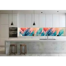 Wallplex Wallplex konyhahátfal Színes Levelek tapéta, díszléc és más dekoráció