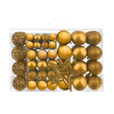 Wando Karácsonyi gömb szett 100 db + arany csillag karácsonyfadísz