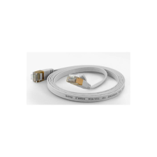WANTEC Patchkabel FTP  CAT6      q=1,6x6,5mm    0,10m weiß (7001) kábel és adapter