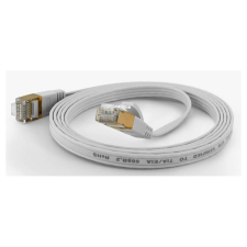 WANTEC Patchkabel FTP  CAT6      q=1,6x6,5mm    0,25m weiß (7003) kábel és adapter