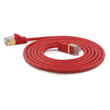 WANTEC Patchkabel SSTP CAT7 Ste. CAT6a d=4mm    1,50m rot (7160) kábel és adapter