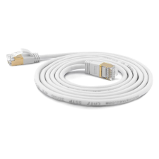 WANTEC Patchkabel SSTP CAT7 Ste. CAT6a d=4mm    1,50m weiß (7118) kábel és adapter
