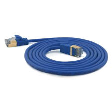 WANTEC Patchkabel SSTP CAT7 Ste. CAT6a d=4mm   20,00m blau (7139) kábel és adapter