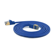 WANTEC SSTP CAT7 Patch kábel 0.5m - Kék kábel és adapter