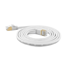WANTEC SSTP CAT7 Patch kábel 1.5m - Fehér kábel és adapter