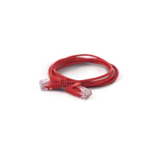WANTEC UTP CAT6a Patch kábel 0.1m - Piros (7267) kábel és adapter