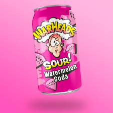  Warheads Sour Watermelon Soda görögdinnye ízű savanyú üdítőital 355ml üdítő, ásványviz, gyümölcslé