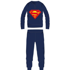 Warner Bros Superman férfi vékony pamut pizsama - jersey pizsama - sötétkék - M gyerek hálóing, pizsama