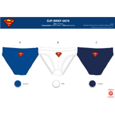 Warner Bros Superman kisfiú alsó - 3 darabos pamut alsó