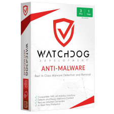 Watchdog Anti-Malware - 3 eszköz / 1 év  elektronikus licenc karbantartó program