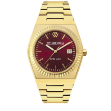 WATCHPEOPLE WP1 - Arany, bordó, női karóra - 36 mm - (700358) karóra
