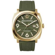 WATCHPEOPLE WP2 - Időtlen zöld, arany, kék, férfi karóra - 45 mm - (700999) karóra