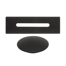 Water Fun Acél || túlfolyó- és lefolyó takaró szett szabadon álló kádhoz, black fürdőszoba kiegészítő