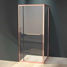 Water Fun Firenze || zuhanykabin Rose Gold 6mm 80 cm, NANO kád, zuhanykabin