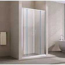 Water Fun Loreto || 130 toló zuhanyajtó, 190cm, 6mm, NANO kád, zuhanykabin