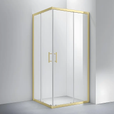 Water Fun Motril || Gold zuhanykabin 90x90, 190cm, 6mm, NANO kád, zuhanykabin