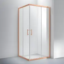 Water Fun Motril || Rose Gold zuhanykabin 90x90, 190cm, 6mm, NANO kád, zuhanykabin