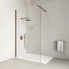 Water Fun Walk-in || Rose Gold zuhanyfal 120, 200cm, 8mm, NANO kád, zuhanykabin
