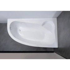 WaterFun Nizza || aszimmetrikus kád, jobb 170x100 cm kád, zuhanykabin