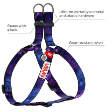 WAU DOG WAUDOG harness NASA21 - hám (QR kódos, NASA21 dizájn) kutyák részére (40-45cm) S1 nyakörv, póráz, hám kutyáknak