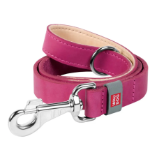 WAUDOG WAUDOG bőr kutya póráz - pink 120cm nyakörv, póráz, hám kutyáknak