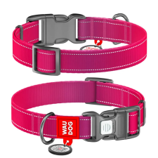 WAUDOG WAUDOG Mono Reflective kutya nyakörv – pink nyakörv, póráz, hám kutyáknak