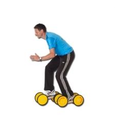  Wawago-Pedalo, gördülő fa roller, le-fel- változó szögben mozgó pedálokkal fitness eszköz