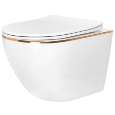 WC csésze Carlo white Mini Flat Gold Edge szaniter