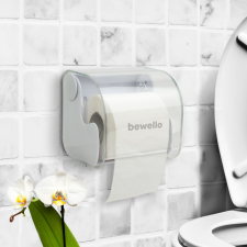 WC-papír tartó - fehér - 145 x 130 x 123 mm - fehér fürdőszoba kiegészítő