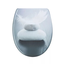  WC Ülőke Duroplast Lecsapódásgátlóval Szürke/Fehér Kövek takarító és háztartási eszköz
