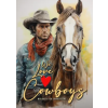 We love Cowboys Malbuch für Erwachsene – Monsoon Publishing,Musterstück Grafik
