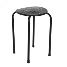 Webba Fém kerek fix szék 30x30x44,5cm fekete bútor