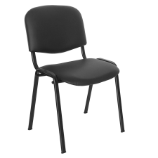 Webba Irodai szék, Felicia / N, műbőr, fekete tárgyalószék