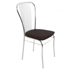 Webba Konyhai/nappali szék 93x45x48cm Arco krómozott fém + wenge műbőr bútor