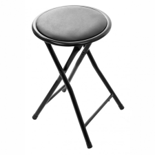 Webba Összecsukható szék, kerek, fekete PVC, 31 x 31 x 46 cm bútor