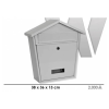 Webba Postaláda házikó, 38x36x13 cm fehér