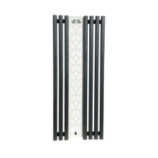Weberg Design radiátor Weberg Argus Floral 150x62 cm (fekete - fehér) fűtőtest, radiátor