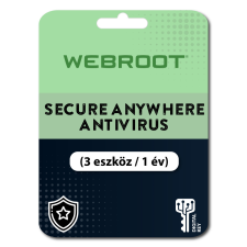Webroot SecureAnywhere AntiVirus (3 eszköz / 1 év) (Elektronikus licenc) karbantartó program