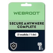 Webroot SecureAnywhere Complete (5 eszköz / 1 év) (Elektronikus licenc) karbantartó program