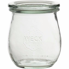 WECK Befőttes üveg, 220 ml, tulipán alakú, fedő, Weck konyhai eszköz