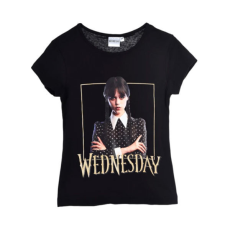 WEDNESDAY Wednesday Gloomy Black gyerek rövid póló, felső 10 év / 140 cm