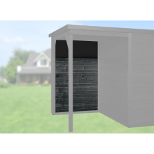 Weka Hátsó falcsomag 150 cm Weka 172 Design házhoz antracit kerti tárolás