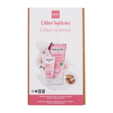 Weleda Almond ajándékcsomagok Almond Sensitive Shower Cream krémtusfürdő 200 ml + Sensitive Hand Cream kézkrém 50 ml nőknek kozmetikai ajándékcsomag