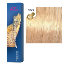 Wella Koleston Perfect ME+ Hajfesték 60ml 10/3 - Legvilágosabb Aranyló Szőke hajfesték, színező
