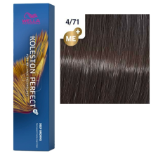 Wella Koleston Perfect ME+ Hajfesték 60ml 4/71 - Hamvas Barna Középbarna hajfesték, színező