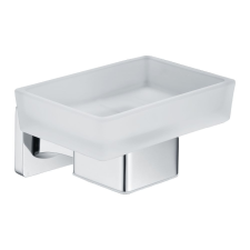 Welland Exclusive-Line fali szappantartó - króm / tejüveg (39905-CH) fürdőszoba kiegészítő