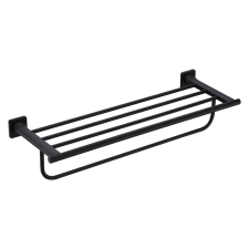 Welland Exclusive-Line fali törölközőtartó és polc - 60 cm - fekete (39902-B) bútor