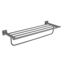 Welland Exclusive-Line fali törölközőtartó és polc - 60 cm - gunmetal (39902-BGM) fürdőszoba kiegészítő