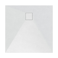 Welland Fehér kőhatású zuhanytálca 90 x 90 cm + ajándék szifonkészlet | Welland (GT-9090SS) kád, zuhanykabin