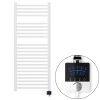 Welland heating Welland Lux fehér elektromos törölközőszárító design radiátor 500 x 1200mm digitális termosztáttal | Készletről gyors kiszállítással. ES+AF